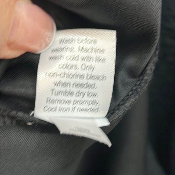 Women's Nine West Tie Neck Puffed Sleeve Cinched Mini Dress Sz Medium Rayon EUC - Picture 9 of 12